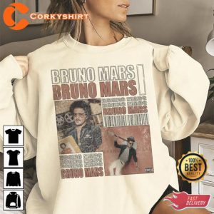 Bruno Mars Shirt Vintage Gifts Fan Unisex T-Shirt