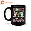 Bunnies Make Me Happy Easter’s Day Mug