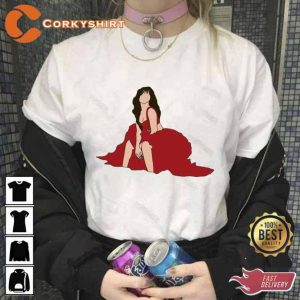 Camila Cabello Red Dress Sexy Girl Fanart Unisex T-Shirt