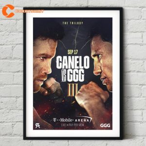 Canelo Alvarez vs Gennady Golovkin 3 2022 Fight Boxing Poster