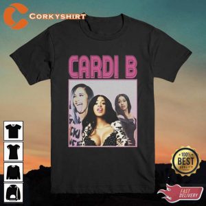 Cardi B Bottzilla Vintage Style 90S Inspired T-Shirt1