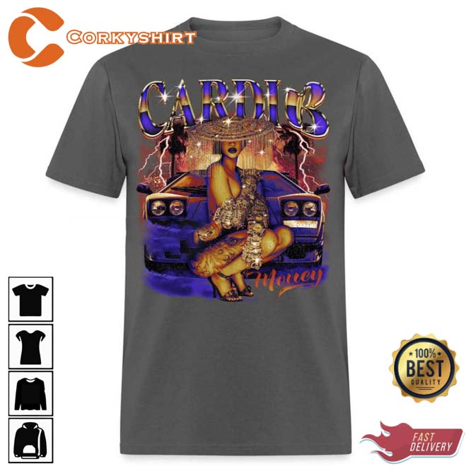 Cardi B Vintage Bootleg Unisex T-Shirt3