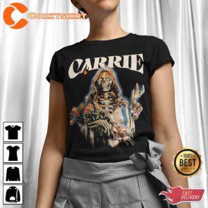 Carrie Movie T-Shirt Horror Movie Fan Gift Graphic Tee