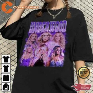 Carrie Underwood Vintage Print Tee Shirt