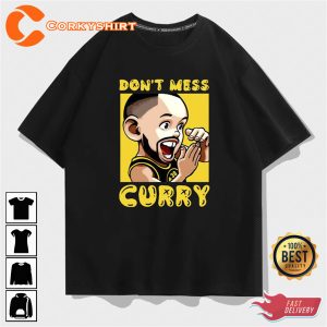 Cartoon Don't Mess Stephen Curry T-shirt 1