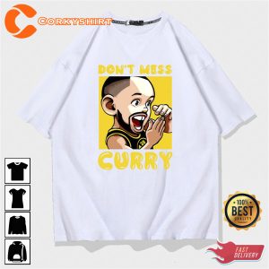 Cartoon Don't Mess Stephen Curry T-shirt 2
