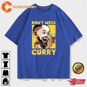 Cartoon Don't Mess Stephen Curry T-shirt 5