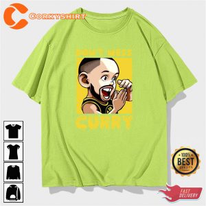 Cartoon Don't Mess Stephen Curry T-shirt 7