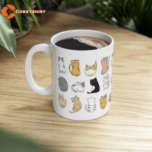 Cat Adorable Cute Coffe Mug 4