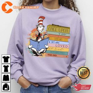 Cat in the Hat Shirt Book Lover Gift