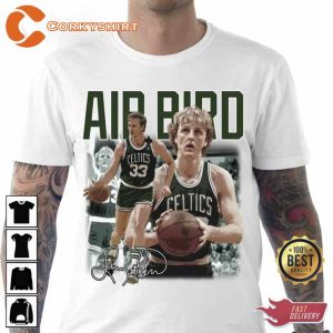 Celtics Great Player Larry Bird Legend Basketball Air Bird Hoodie