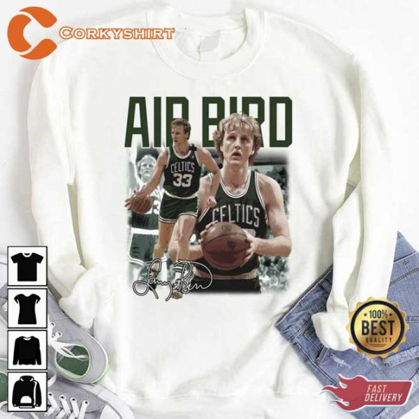 Celtics Great Player Larry Bird Legend Basketball Air Bird Hoodie