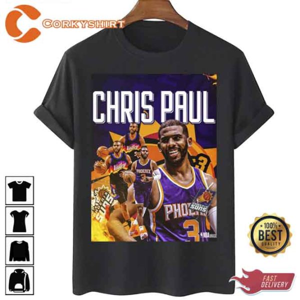 Chris Paul Basketball Fanart Shirt Gift For Sports Fans