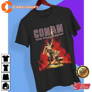 Conan The Barbarian T-Shirt Gift for Fan 1