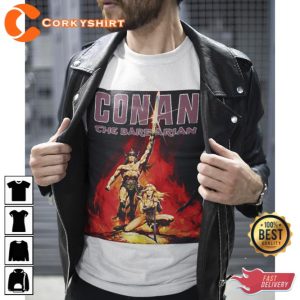 Conan The Barbarian T-Shirt Gift for Fan 3