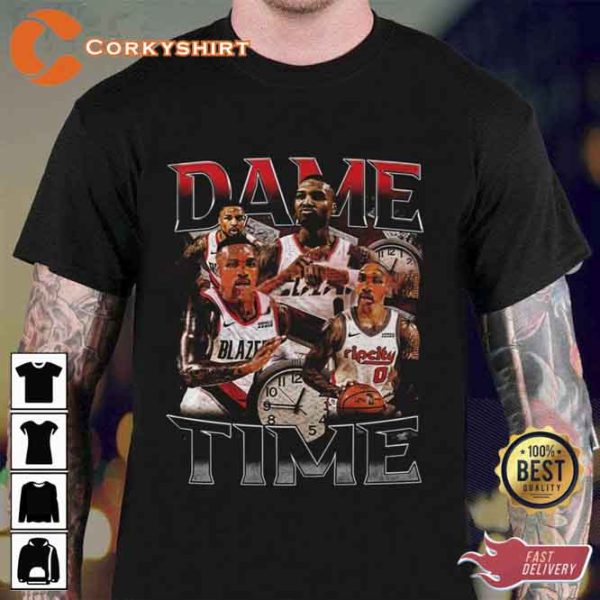 Damian Lillard Dame Time Bootleg 90s Vintage Unisex T-Shirt