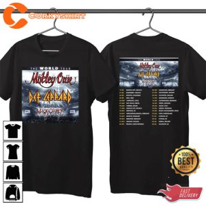 Def Leppard x Motley Crue World Tour 2023 Concert T-Shirt