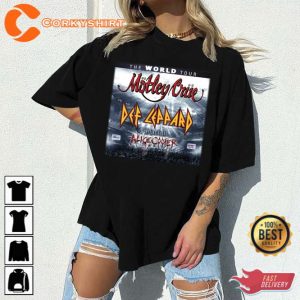 Def Leppard x Motley Crue World Tour 2023 Concert T-Shirt