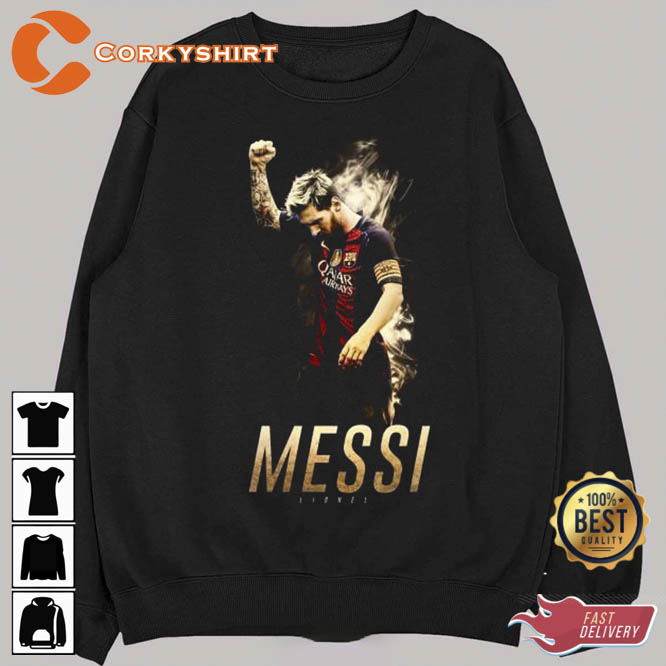 Fanart Design Soccer Legend Lionel Messi Unisex Sweatshirt