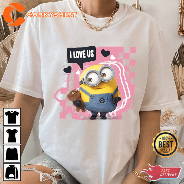 Despicable Me Minions Valentine's Day I Love Us Unisex T-Shirt
