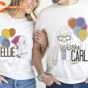 Disney Couples Her Carl His Ellie Disney Honeymoon T-shirt