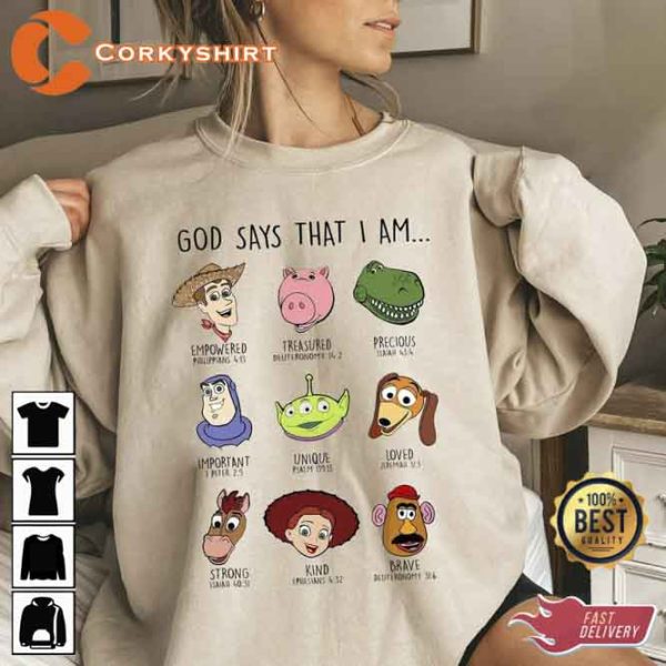 Disney God Say That Toy Story Sweatshirt