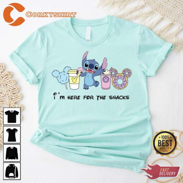 Disney On Ice Funny Stitch Snacks Shirt