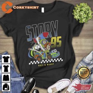 Disney Toy Story 95 Buzz Woody Faded T-Shirt (2)