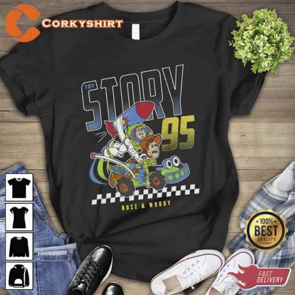 Disney Toy Story 95 Buzz Woody Faded T-Shirt