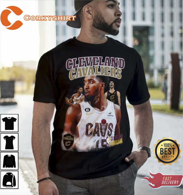Men's Cleveland Cavaliers Donovan Mitchell Pro Standard Black Capsule  Player Baseball Button-Up Shirt