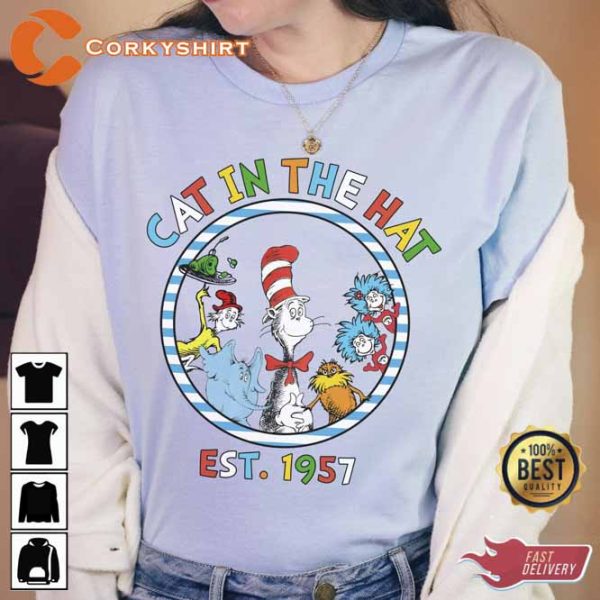 Dr Seuss Cat In The Hat EST. 1957 Shirt