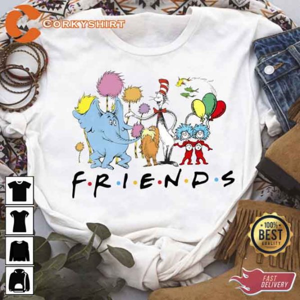 Dr Seuss Friends Be Kind T-shirt