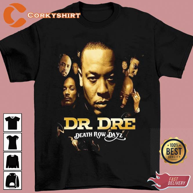 Dr. Dre Short Sleeve Cotton Black Unisex Shirt