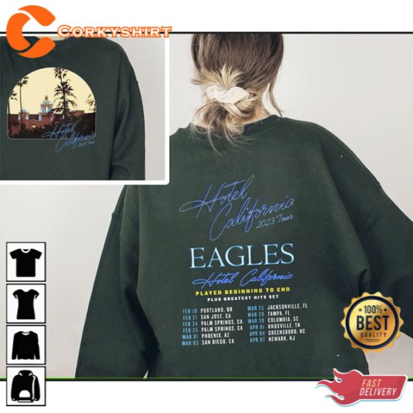 Eagles Hotel California 2023 Tour Shirt