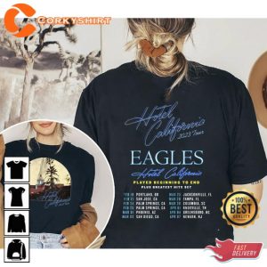 Eagles Hotel California 2023 Tour Shirt