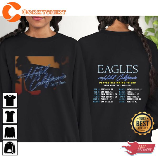 Eagles Hotel California Tour 2023 Shirt Gift for Fan