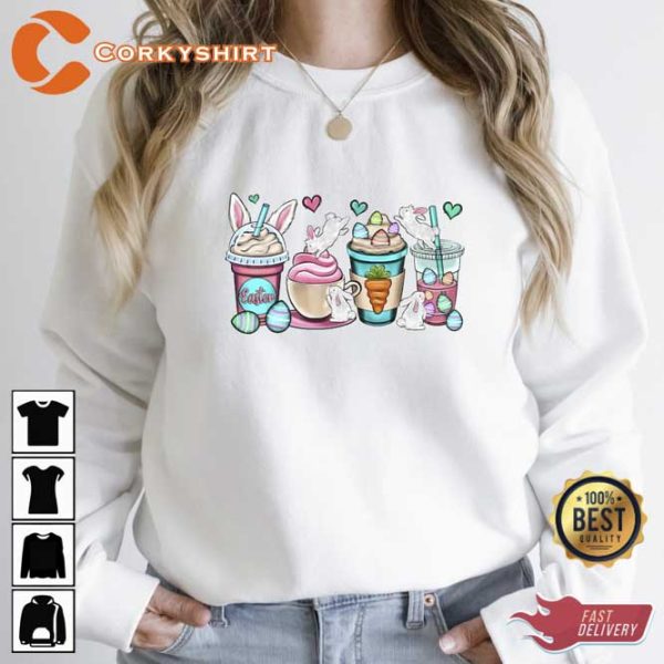 Easter Coffee Cups Sweatshirt