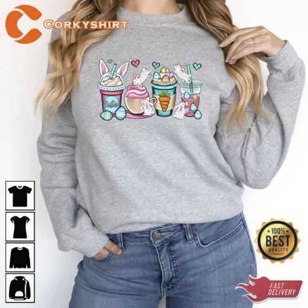 Easter Coffee Cups Sweatshirt