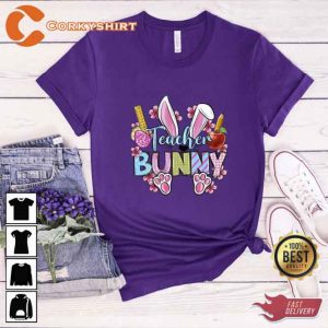 Easter Day Teacher Bunny Shirt3