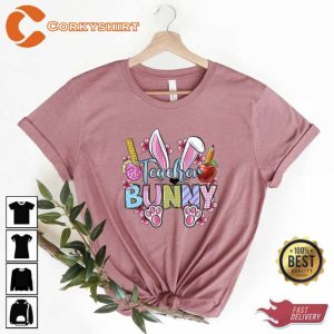 Easter Day Teacher Bunny Shirt4