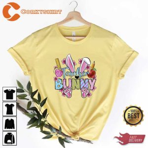 Easter Day Teacher Bunny Shirt5