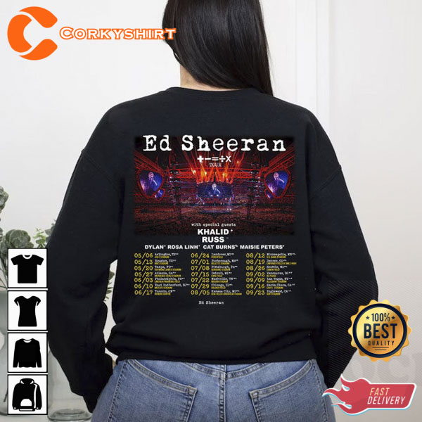 Ed Sheeran 2023 Music Tour Shirt Design