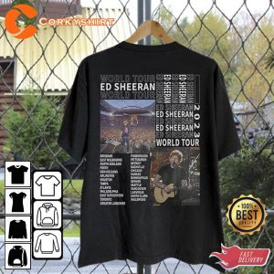 Ed Sheeran 2023 Tour Double Sides Shirt 3