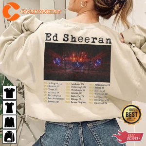 Ed Sheeran Mathematics Tour 2023 Double Sides shirt 3