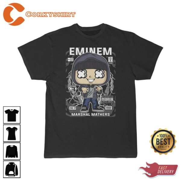 Eminem Short Sleeve Tee Shirt Printing