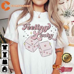 Feeling Lucky Dice Valentine's Day t-shirt