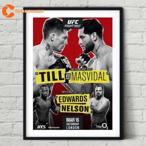Fight Night 147 Darren Till vs Jorge Masvidal 2019 Poster