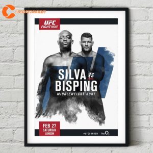 Fight Night 84 Anderson Silva vs Michael Bisping Poster