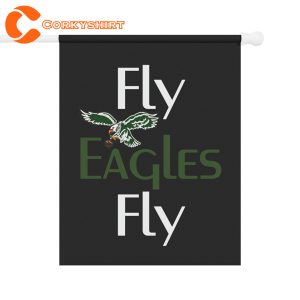Fly Eagles Garden Gift for Philadelphia Eagles fans Double Sided Flag