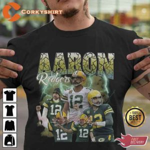 Football Vintage Aaron Rodgers 90s Vintage T-shirt